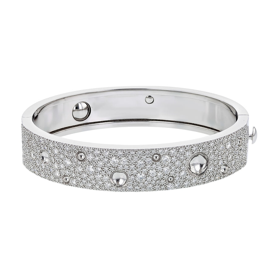 Pois Moi 3.90ct Diamond Bangle Bracelet in 18K White Gold