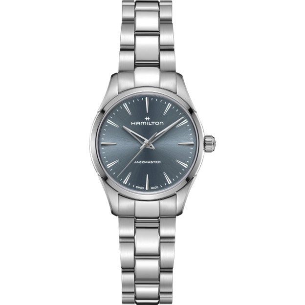 32mm Jazzmaster Quartz Watch with Blue Dial in Stainless Steel, Bracelet