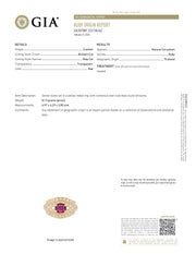 1.05ct Round Ruby and 2.01ct Round Diamond Ring in 18K Yellow Gold