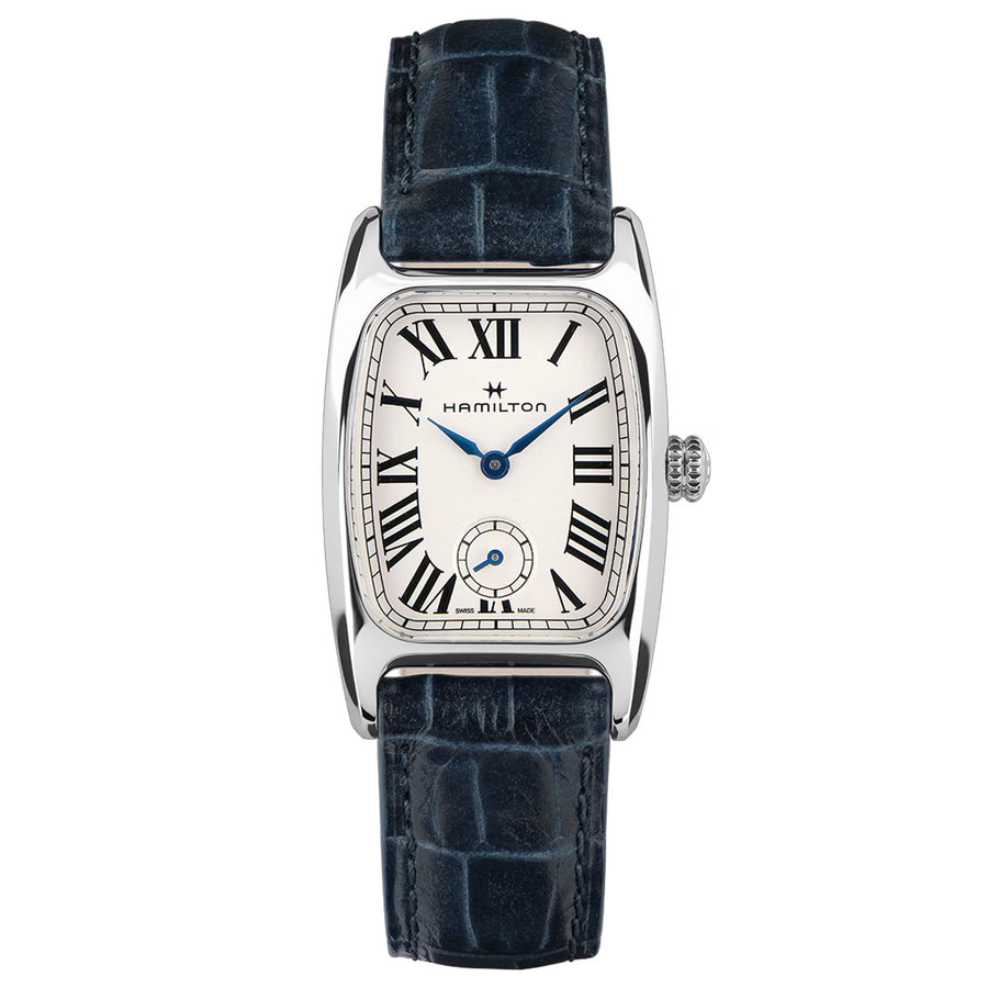 24x27mm American Classic Boulton Watch with White Dial in Stainless Steel, Strap