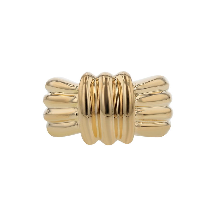 Ribbed Ring in 18K Yellow Gold