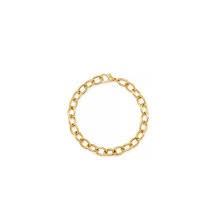 18K Gold Link Charm Bracelet