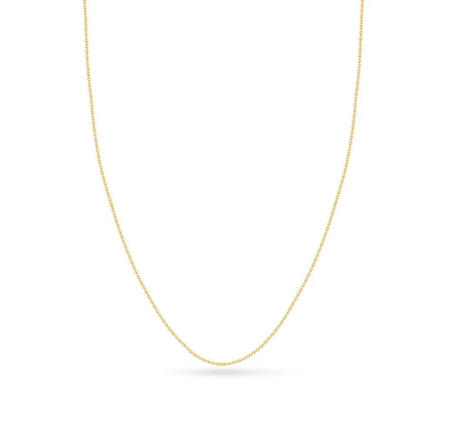 Cable Chain in 18K Yellow Gold, 18"
