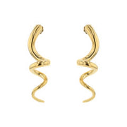 Large Spiral Earrings in 18K Yellow Gold