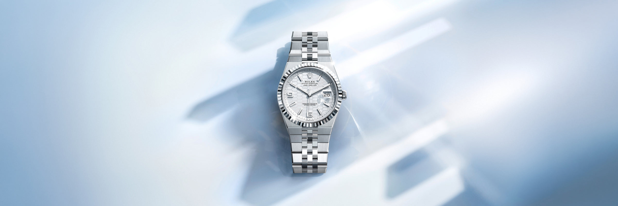 Rolex Land-Dweller in 18 kt Everose gold, M127385TBR-0003 - Sylvan's Jewelers