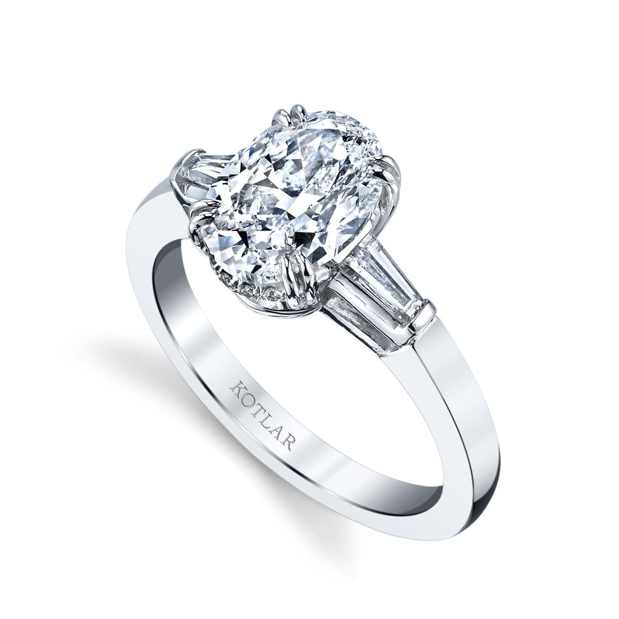1.90ct Oval Diamond Ring in Platinum