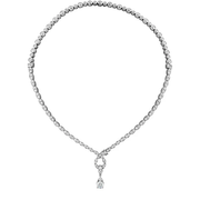Lorelei 22.70-22.80ct Diamond Convertible Necklace in 18K White Gold with Detachable Earrings, 16-18"