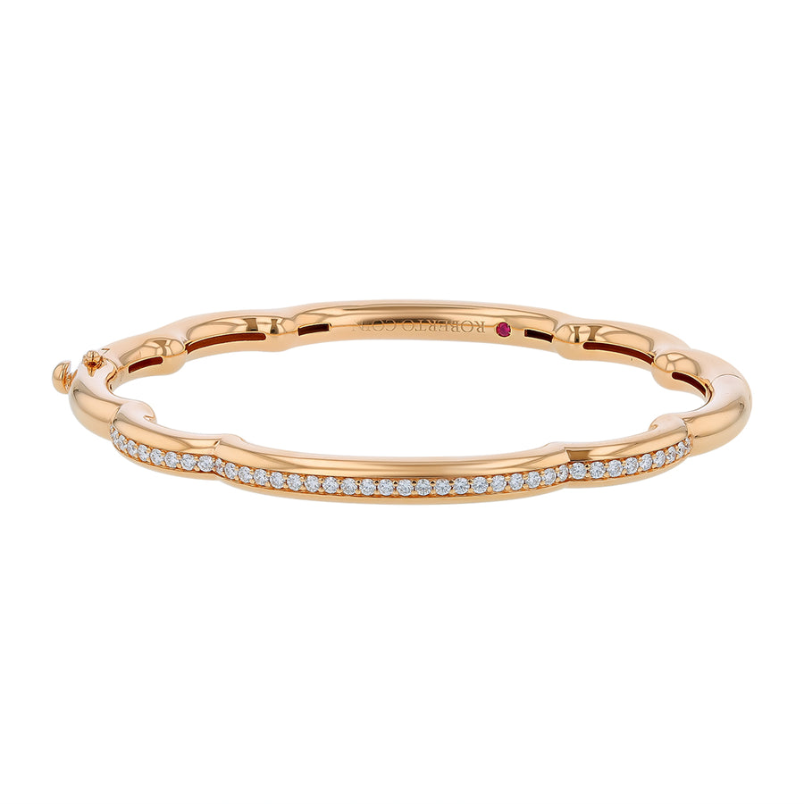 Cialoma Cloud 0.58ct Diamond Bangle Bracelet in 18K Rose Gold