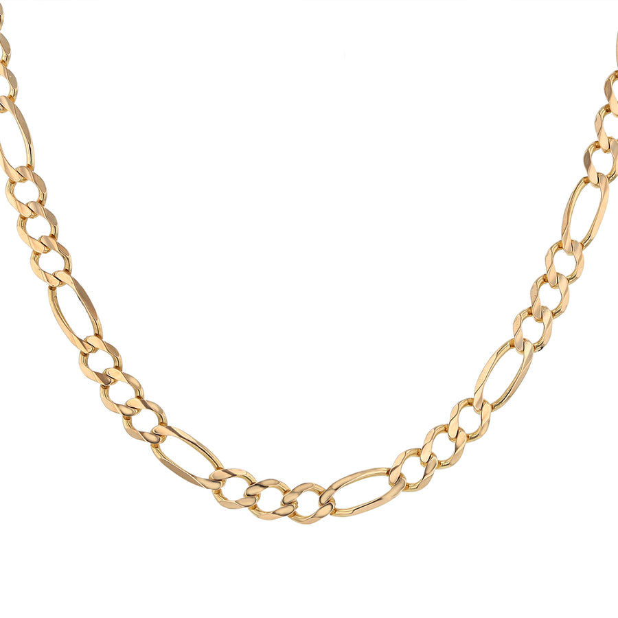 20" Figaro Link Necklace in 14K Yellow Gold