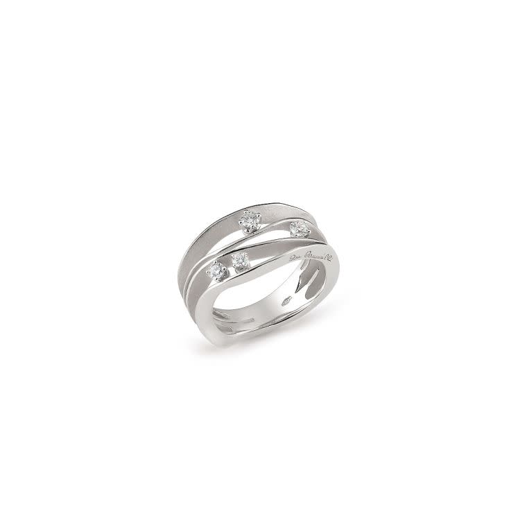 Dune 0.27ct Diamond Ring in 18K White Ice Gold, Size 7