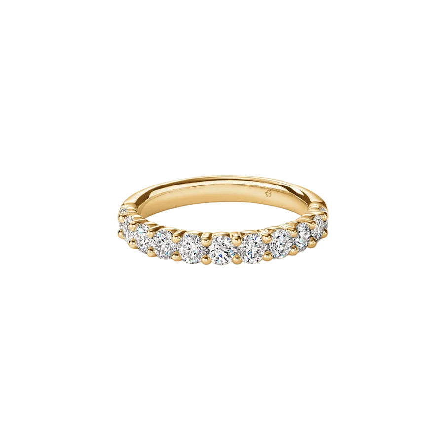 Signature 0.36-0.65ct Diamond 11-Stone Band in 18K Yellow Gold, size 6.5