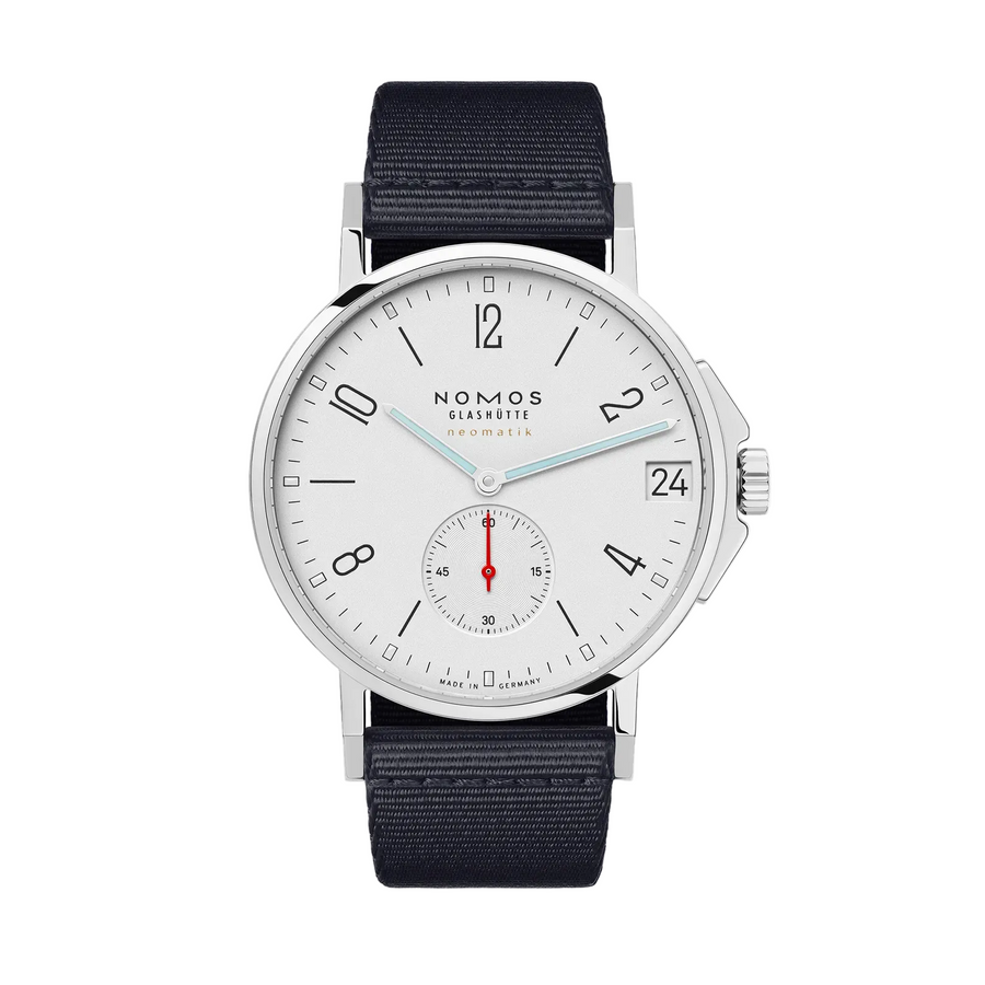 38mm Ahoi Neomatik Watch with Galvanized Silver Dial in Stainless Steel, Strap