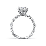 Platinum Cushion Diamond Chantilly Engagement Ring