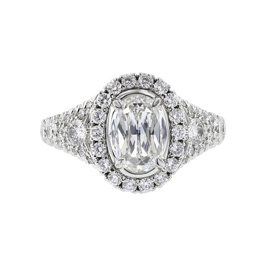 CrissCut L'Amour Oval Diamond Engagement Ring