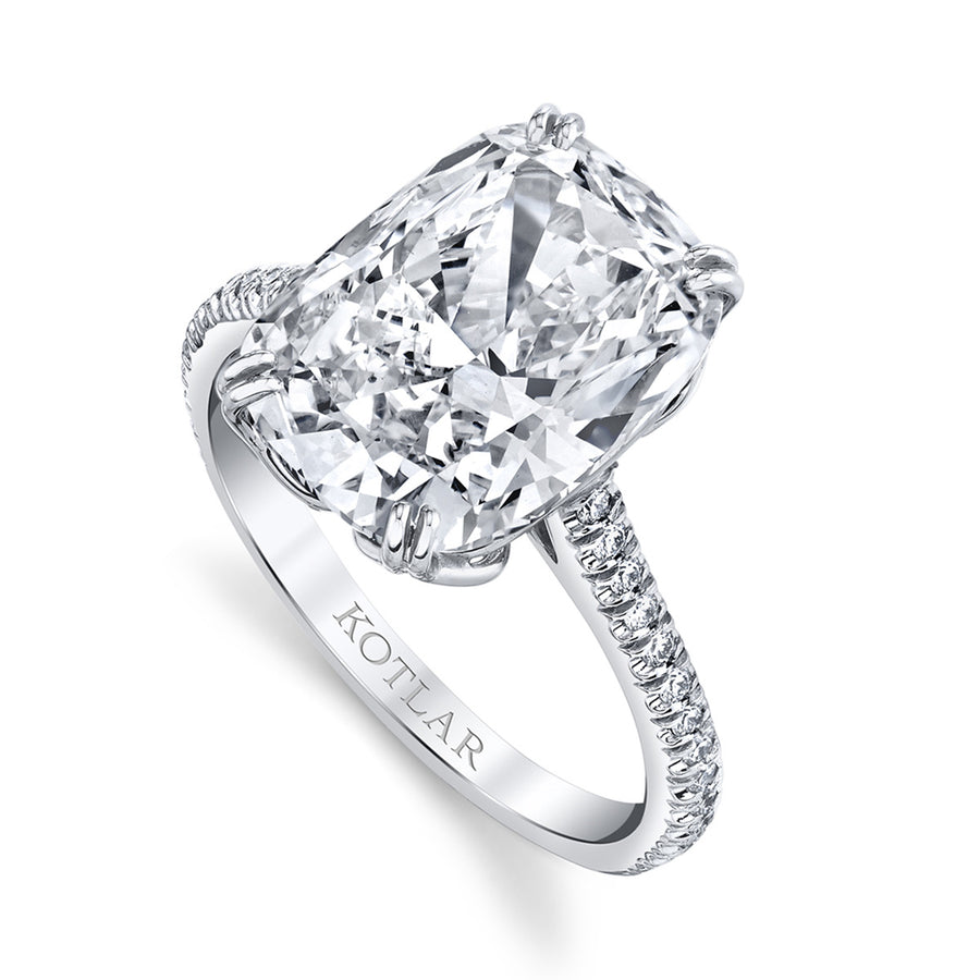 Plasmare Cushion Diamond Solitaire Ring