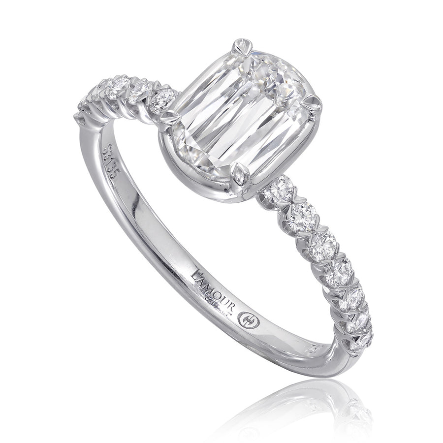 L'Amour Crisscut Diamond Engagement Ring