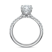 Platinum Diamond Comfort Fit Engagement Ring Setting