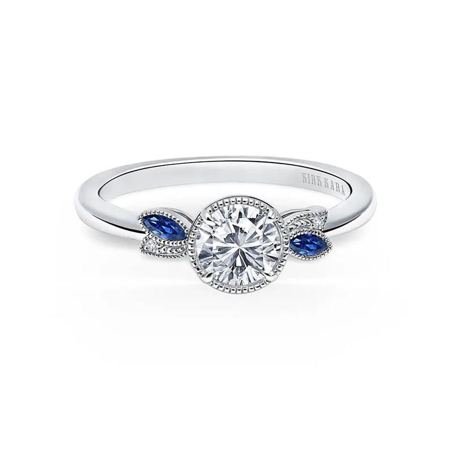 Nature-Inspired Sapphire Engagement Ring Setting