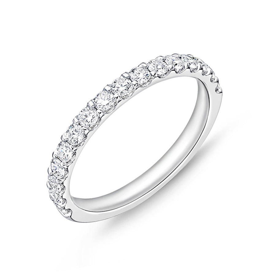 Odessa Half Round Diamond Wedding Band