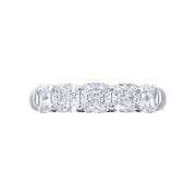Cushion-cut 5-Stone Diamond Band