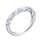 Marquise and Pear Shape Diamond Alternating Wedding Band