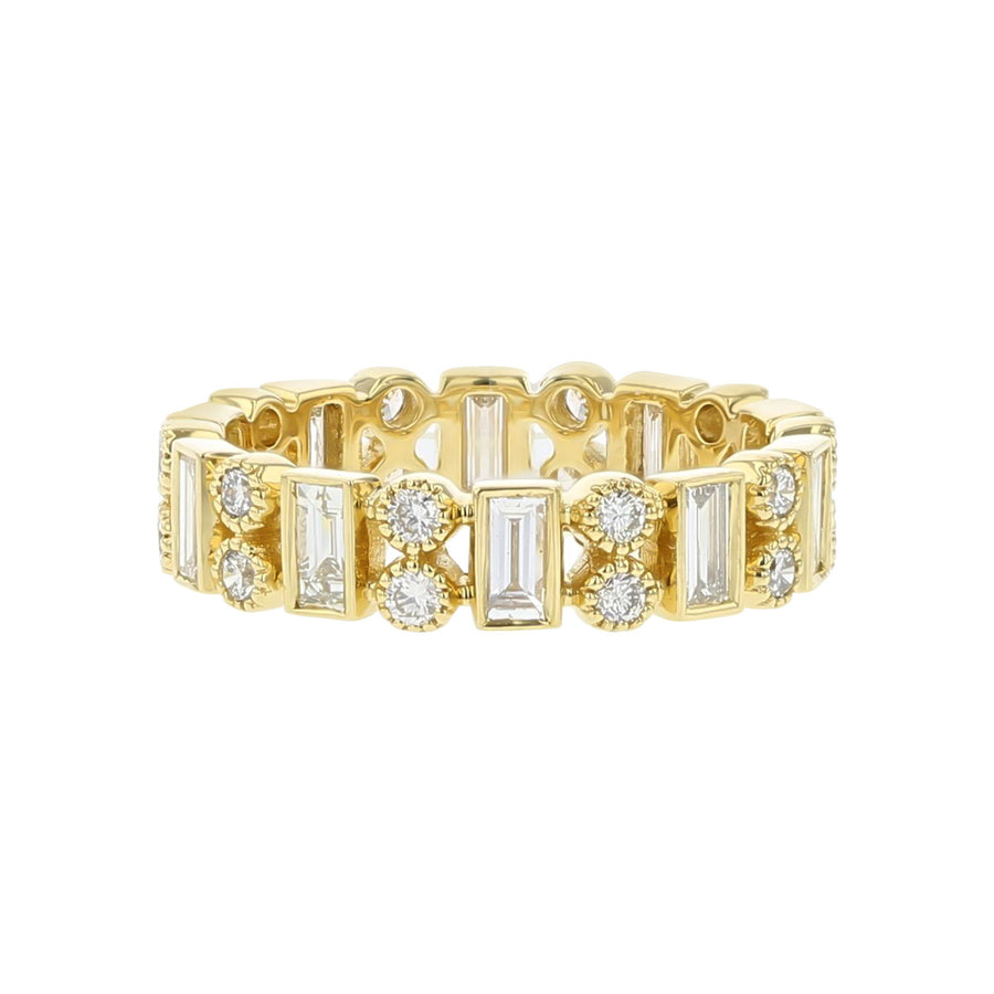 Modern Heritage Baguette and Round Band