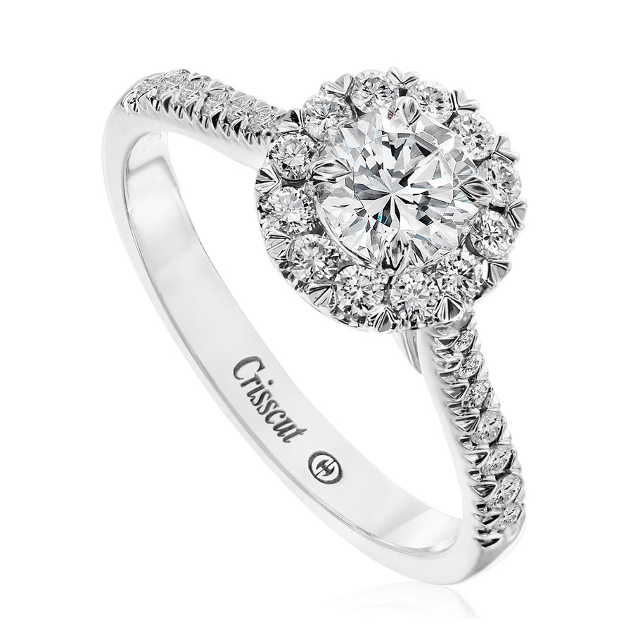 L'Amour Crisscut Diamond Engagement Ring