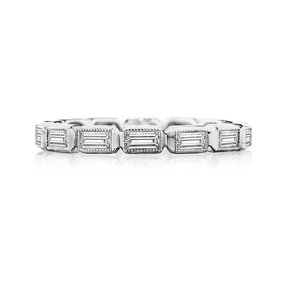 Bezel Set Baguette Diamond Eternity Band