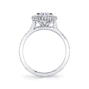 Arabesque Diamond Pave Halo Ring