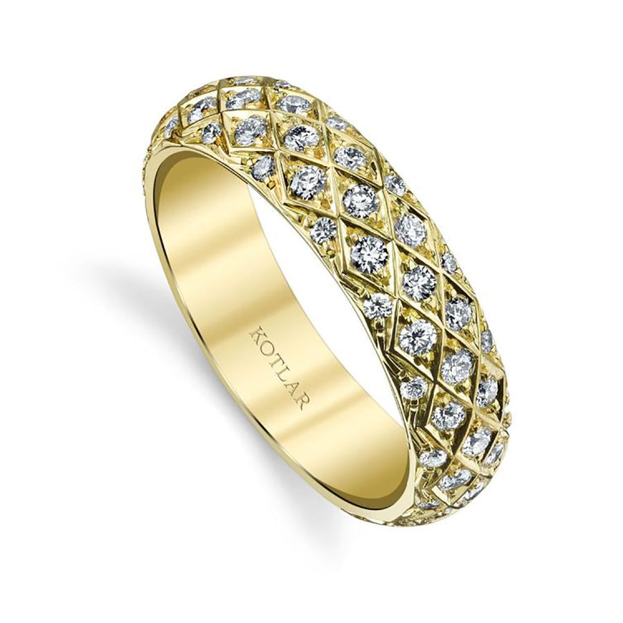 Criss Cross Diamond Eternity Band