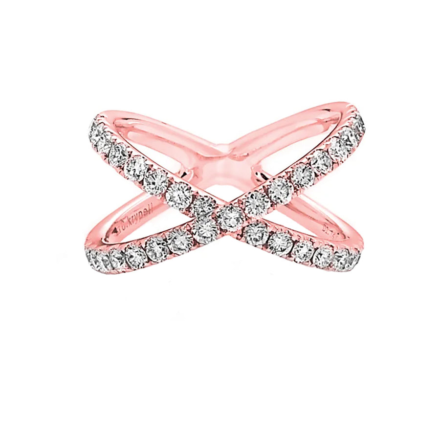 Diamond Delicate X Ring