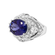 Tanzanite and Diamond Ring