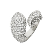 Perseverance Fish Pave Sapphire Sterling Silver Ring
