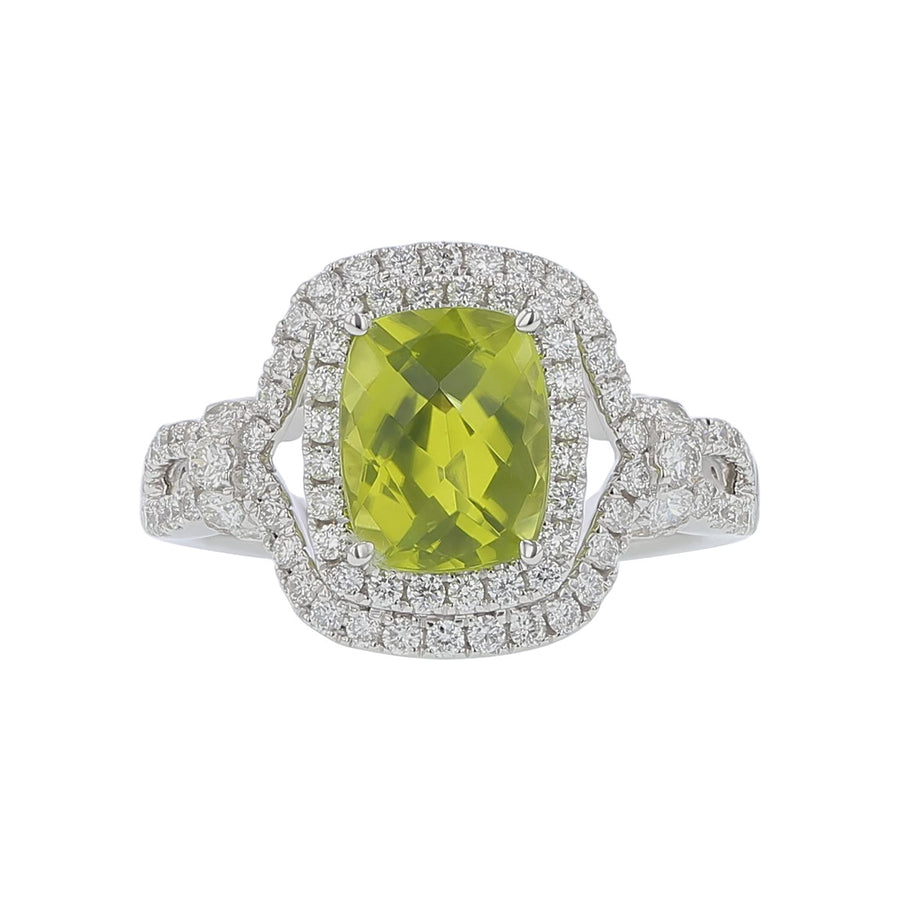 Pastel Diamond Cushion Ring
