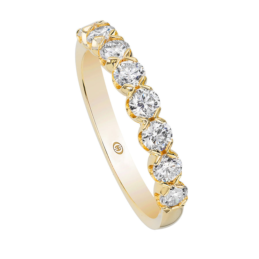 18K Yellow Gold Diamond Wedding Band