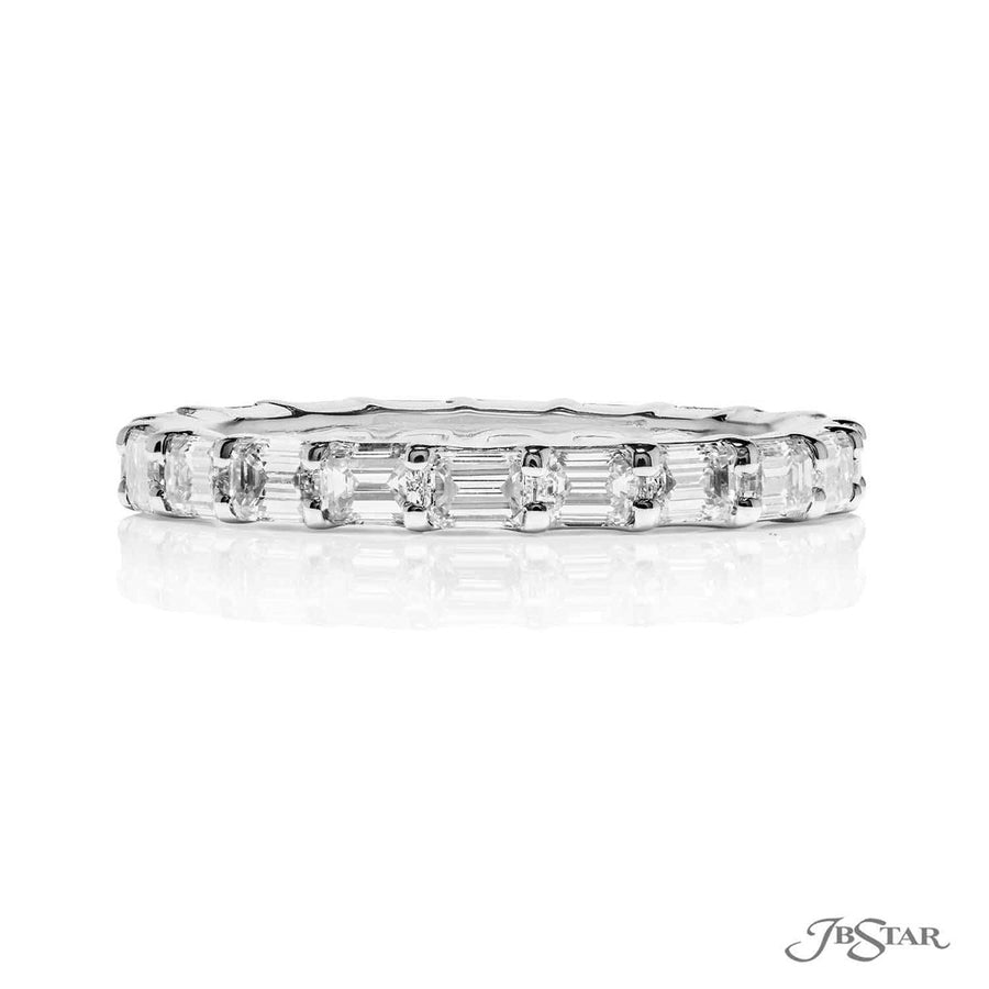 Emerald-cut Diamond East-West Eternity Band