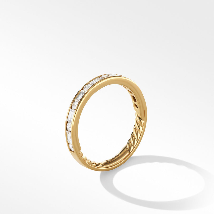 DY Eden Partway Alternating Diamond Band Ring in 18K Yellow Gold