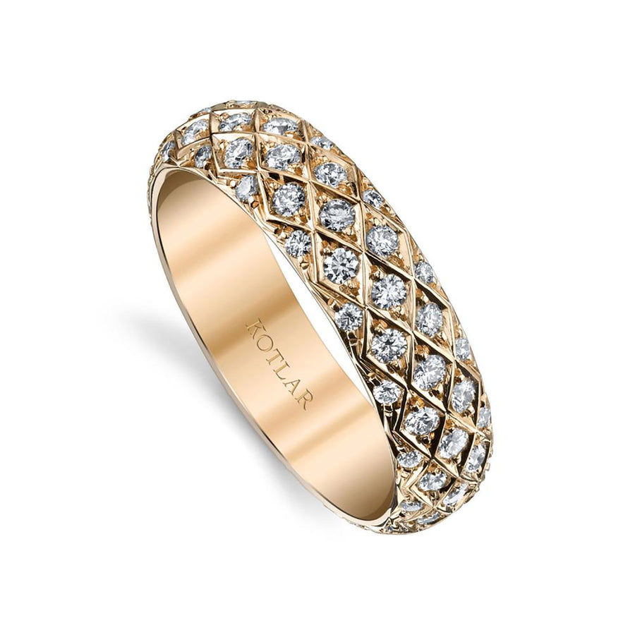 Criss Cross Artisan Pave Eternity Band