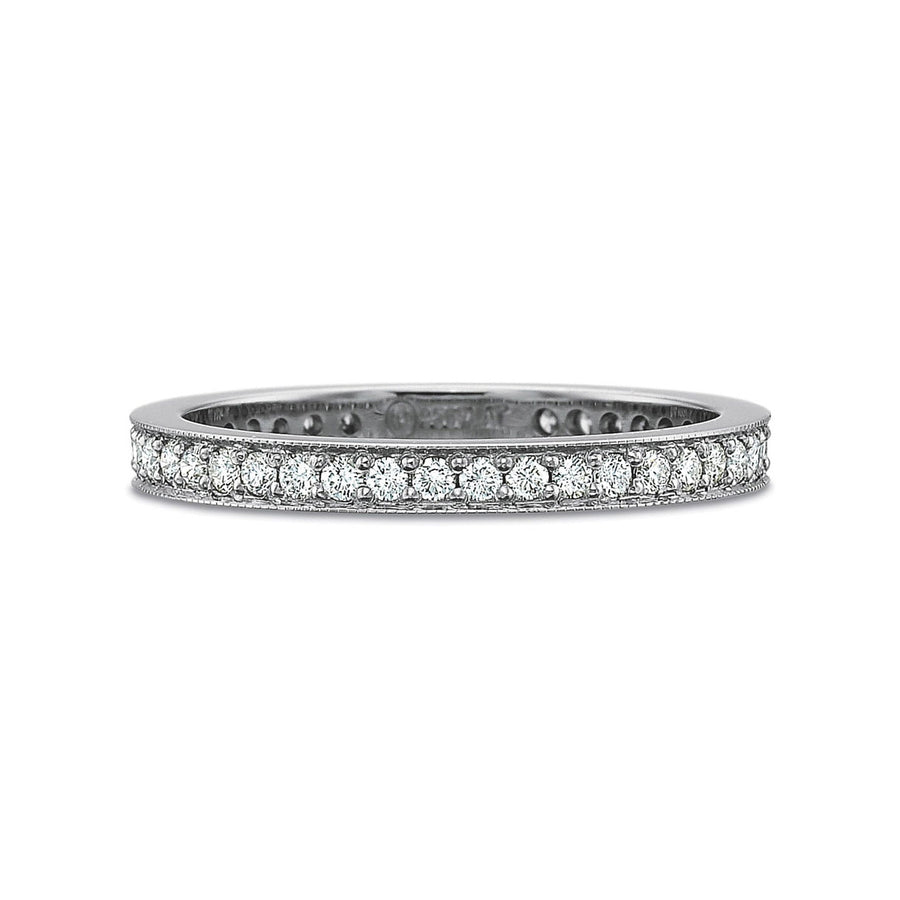 Petite FlushFit Full Round Bead Set Eternity Band