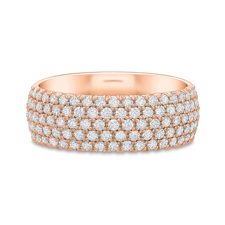 5-Row Comfort Fit Diamond Band