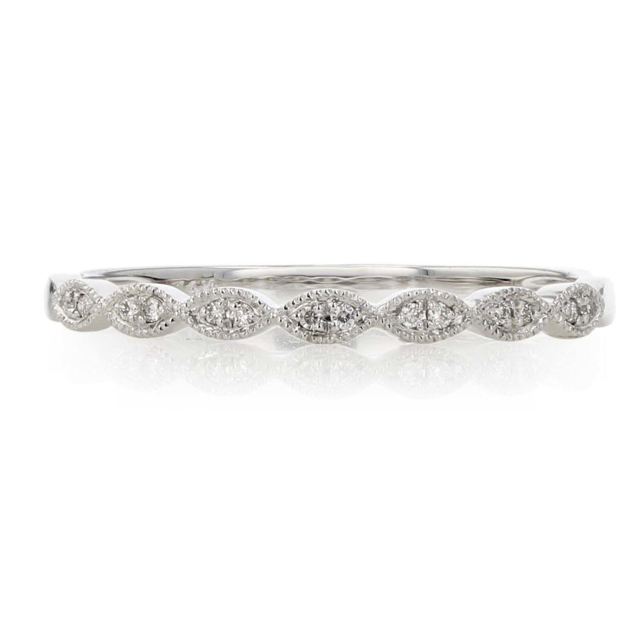 Double Set Diamond Wedding Band