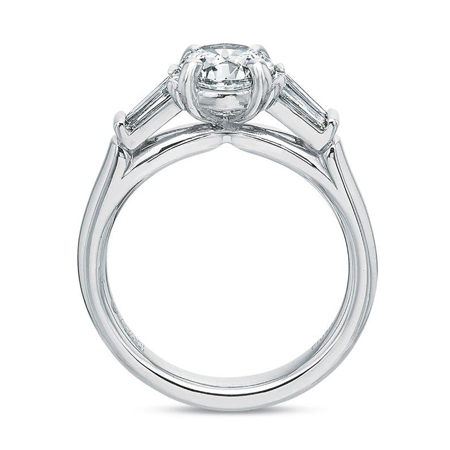 3 Stone Diamond Engagement Ring Setting