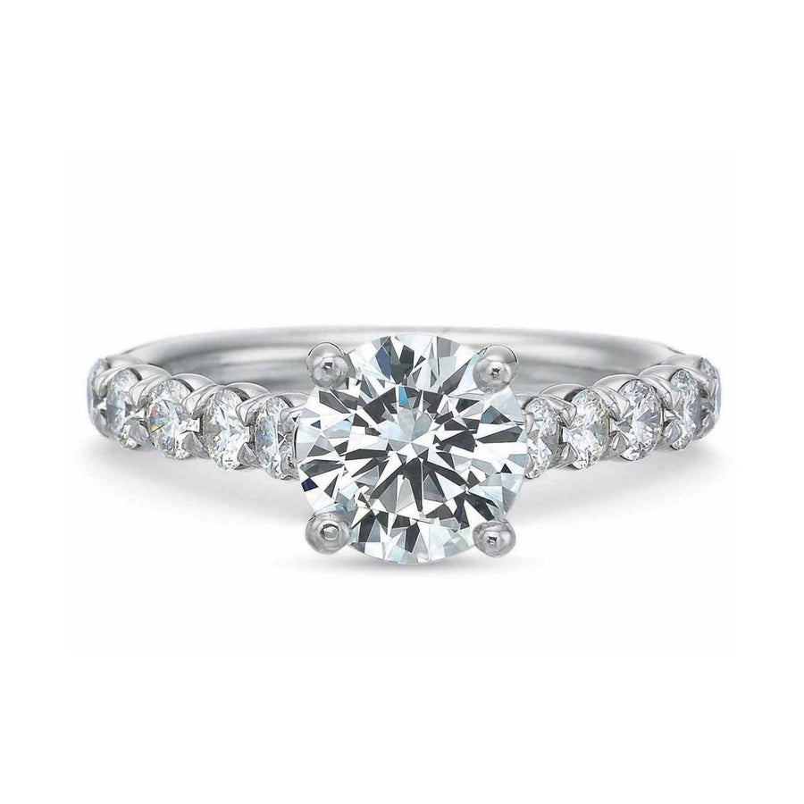 FlushFit Round Diamond Engagement Ring Setting