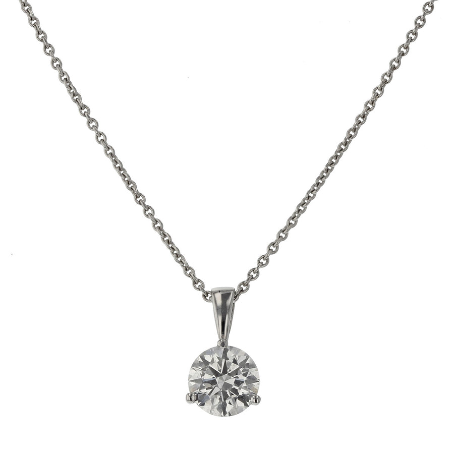 Premier Round Brilliant Diamond Solitaire Pendant