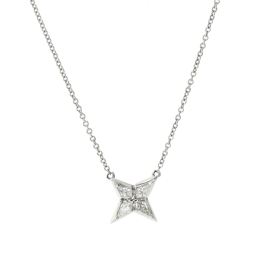 French-cut Diamond Pendant Necklace