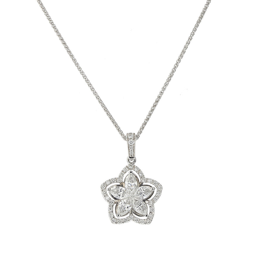 Diamond Star Pendant Necklace