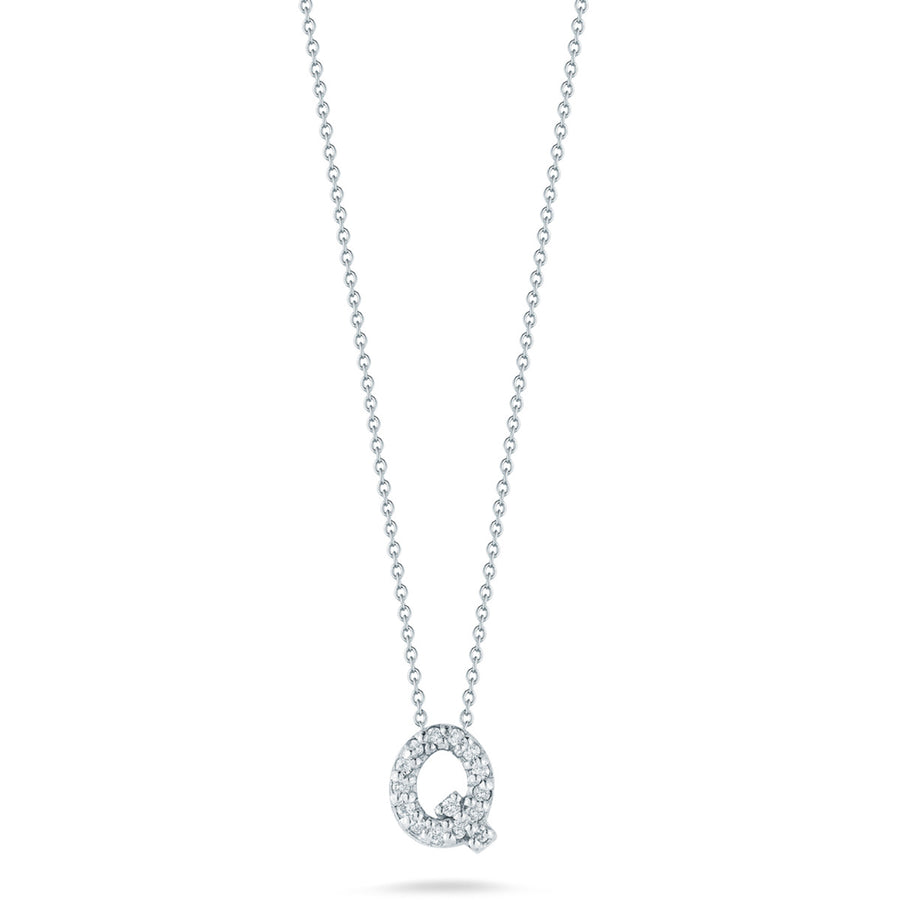 Love Letter Q Pendant with Diamonds