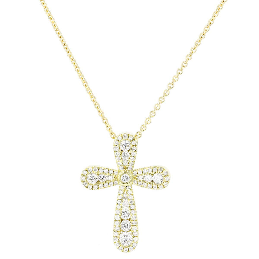 Precious Pastel Cross Diamond Pendant