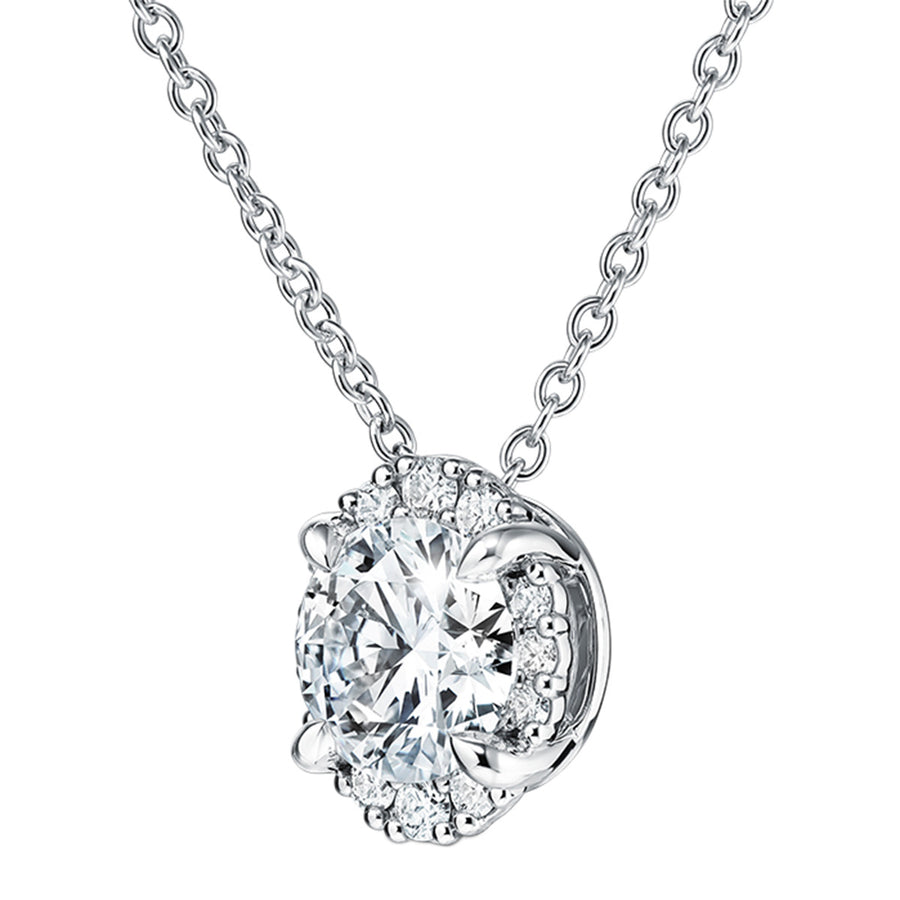 Ellipse Diamond Pendant