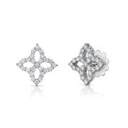 Princess Flower Medium Earring with Diamonds